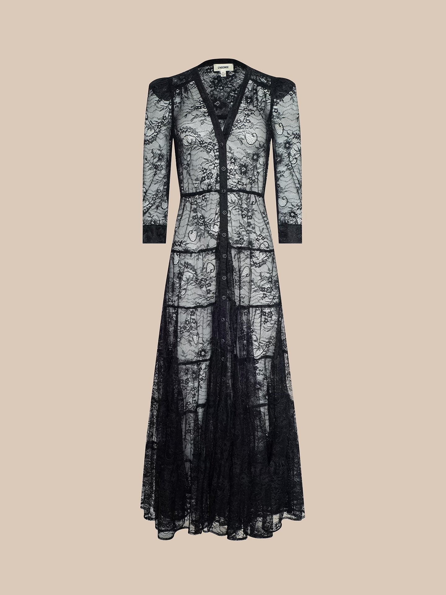 SERAPHINA LACE DRESS - BLACK