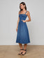 *PREORDER* JOVIE DENIM MIDI DRESS - DAWKINS