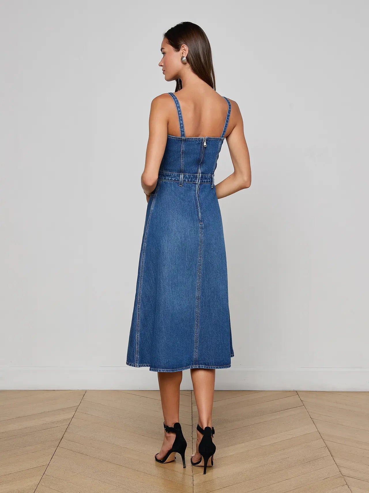 *PREORDER* JOVIE DENIM MIDI DRESS - DAWKINS