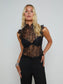 TOURS LACE TOP - BLACK