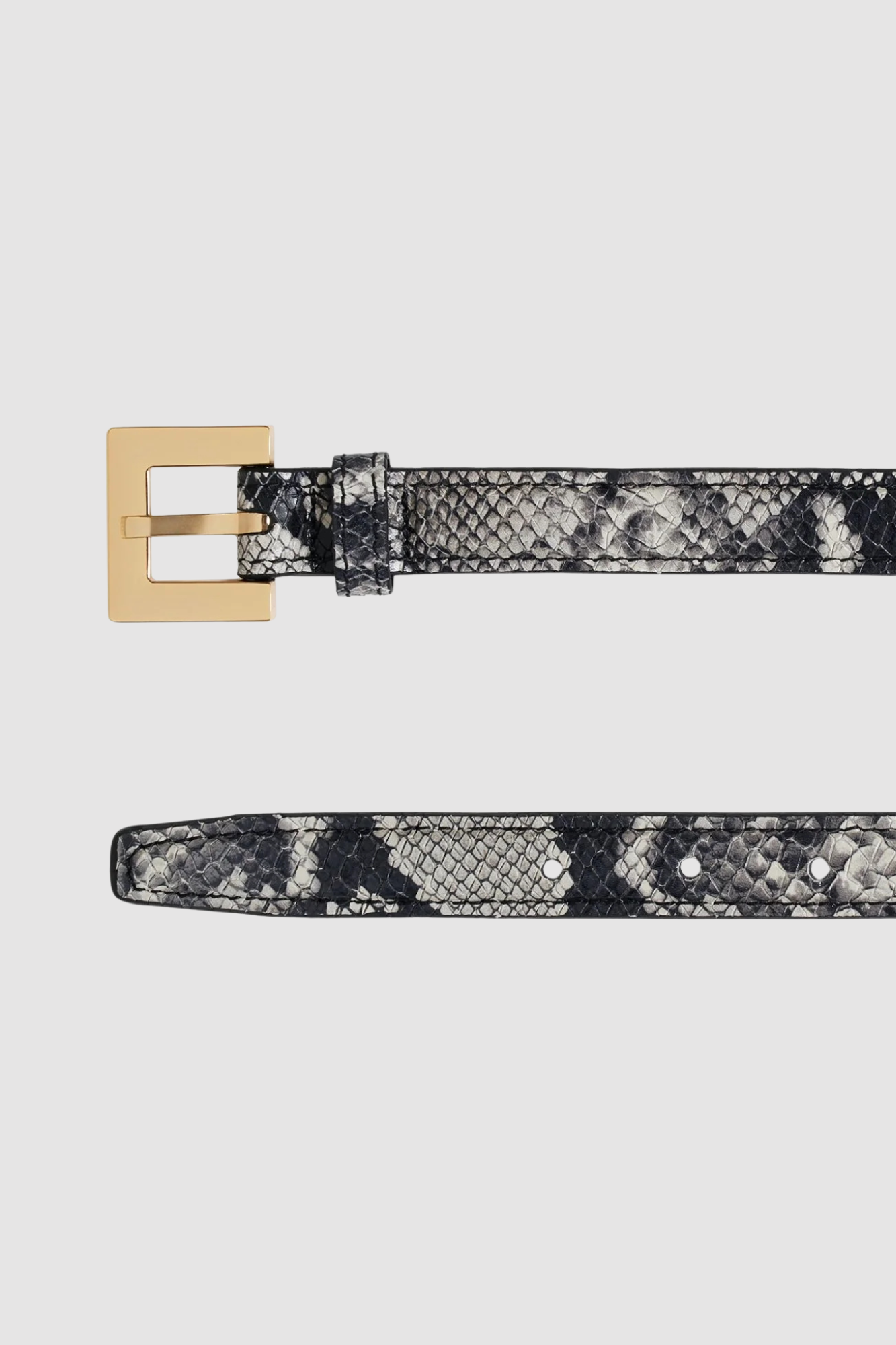 NICOLA BELT - BLACK AND WHITE SNAKE