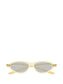 *PREORDER* CAT EYE SUNGLASSES - WHITE/GREY