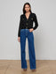 BLANCA SEQUIN CARDI - BLACK GUNMETAL