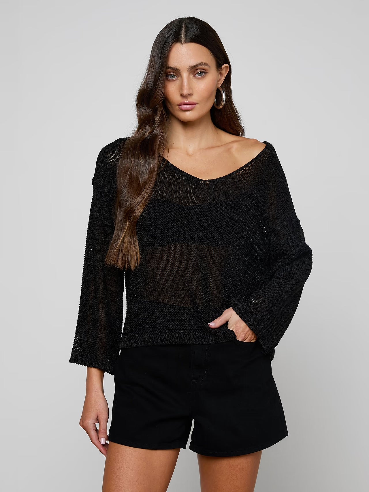 ETHAN KNIT PULLOVER - BLACK