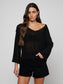 ETHAN KNIT PULLOVER - BLACK