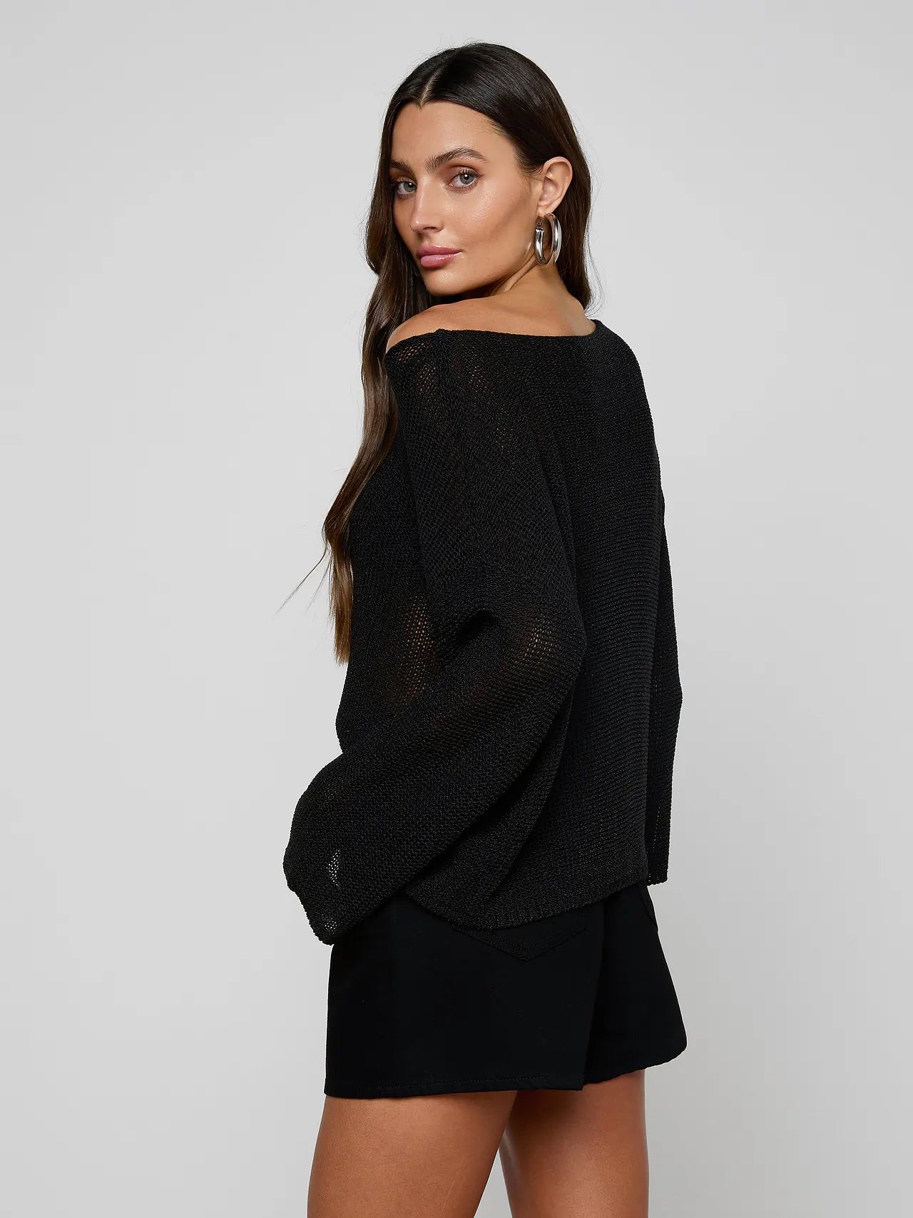 ETHAN KNIT PULLOVER - BLACK