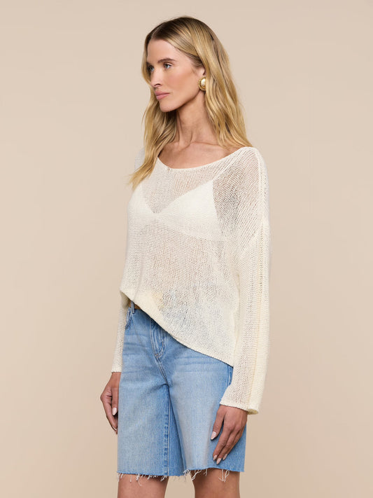 ETHAN KNIT PULLOVER - VANILLA