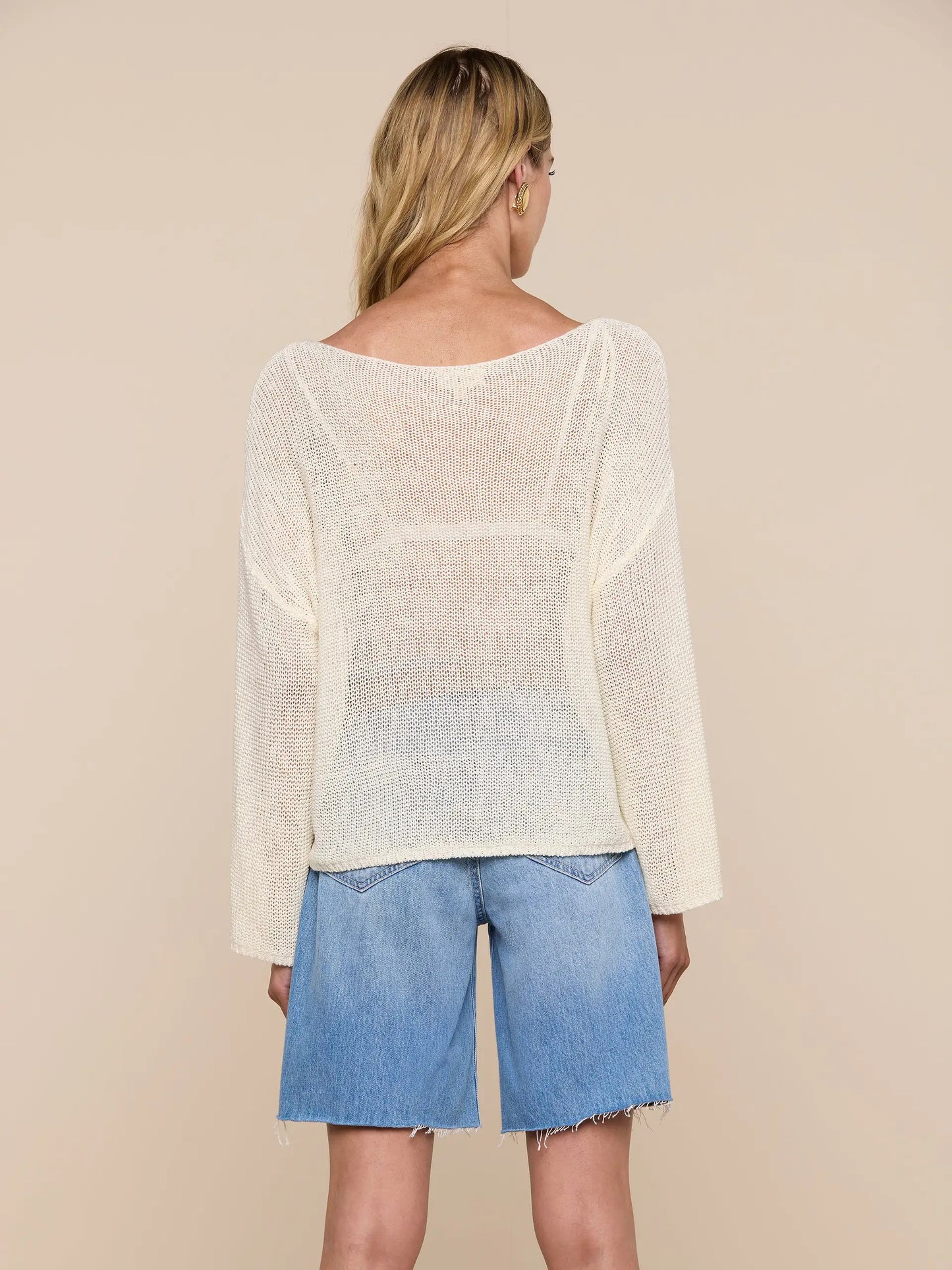 ETHAN KNIT PULLOVER - VANILLA