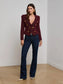 *PREORDER* BETHANY KNIT BLAZER - DARK SYRAH/GOLD