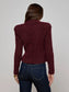 *PREORDER* BETHANY KNIT BLAZER - DARK SYRAH/GOLD