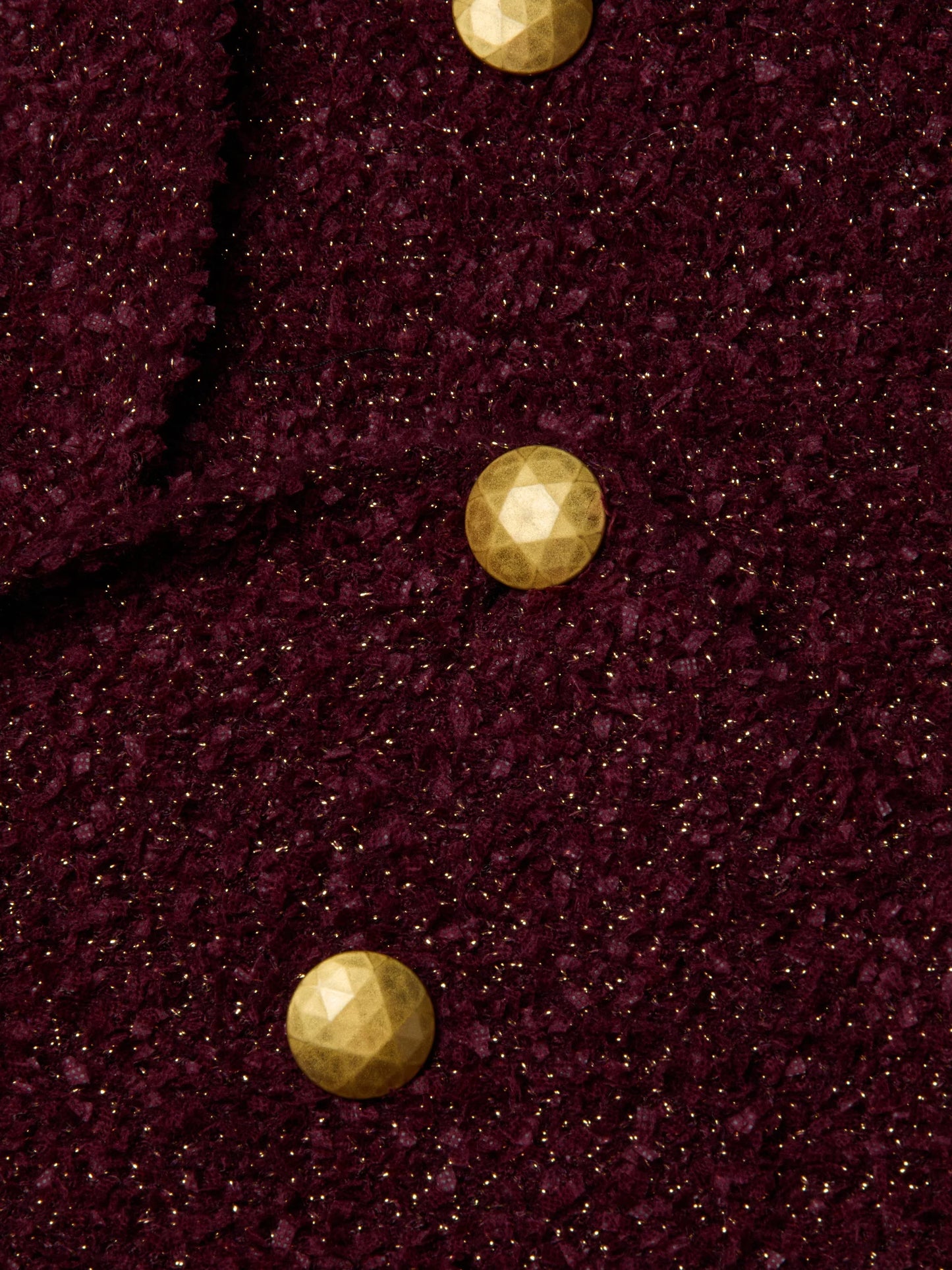 *PREORDER* BETHANY KNIT BLAZER - DARK SYRAH/GOLD