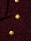*PREORDER* BETHANY KNIT BLAZER - DARK SYRAH/GOLD
