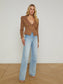 BETHANY KNIT BLAZER - DARK CAPPUCCINO/GOLD