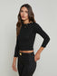 KAMDYN TURTLENECK - BLACK/GOLD