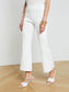 REN FLARE KNIT PANT - WHITE