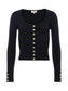 LANETTA SCOOP NECK TOPIGAN - BLACK/GOLD