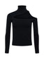 *PREORDER* AZIA CUTOUT KNIT TOP - BLACK
