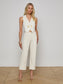 ZADIE KNIT VEST - IVORY/GOLD