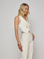 ZADIE KNIT VEST - IVORY/GOLD