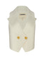 ZADIE KNIT VEST - IVORY/GOLD