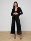 ORLA POINTELLE KNIT CARDIGAN - BLACK