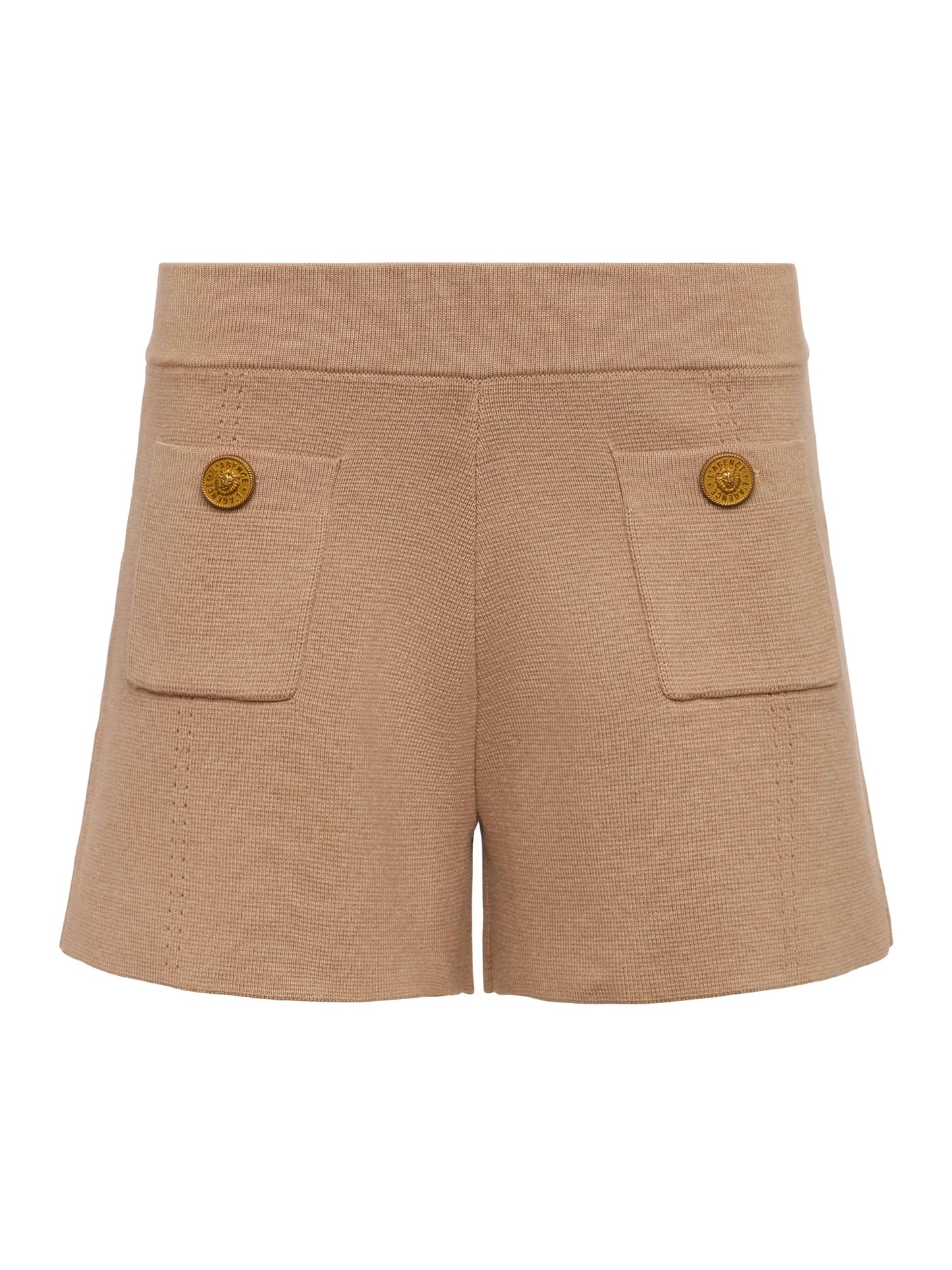 LOTTIE KNIT SHORT - DARK CAPPUCCINO