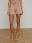 LOTTIE KNIT SHORT - DARK CAPPUCCINO