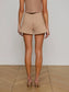 LOTTIE KNIT SHORT - DARK CAPPUCCINO