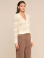 ARIADNE CARDI - ECRU/NATURAL MULTI