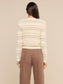 ARIADNE CARDI - ECRU/NATURAL MULTI