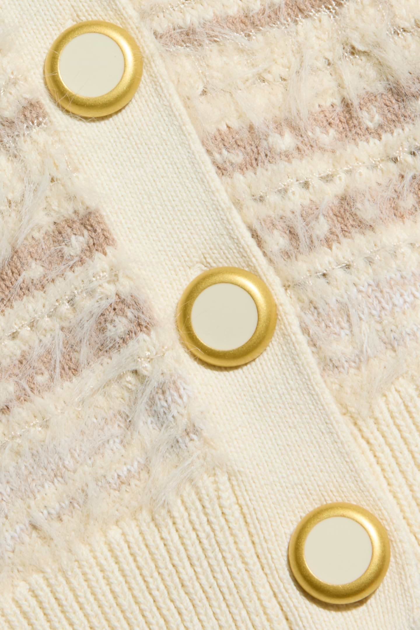ARIADNE CARDI - ECRU/NATURAL MULTI