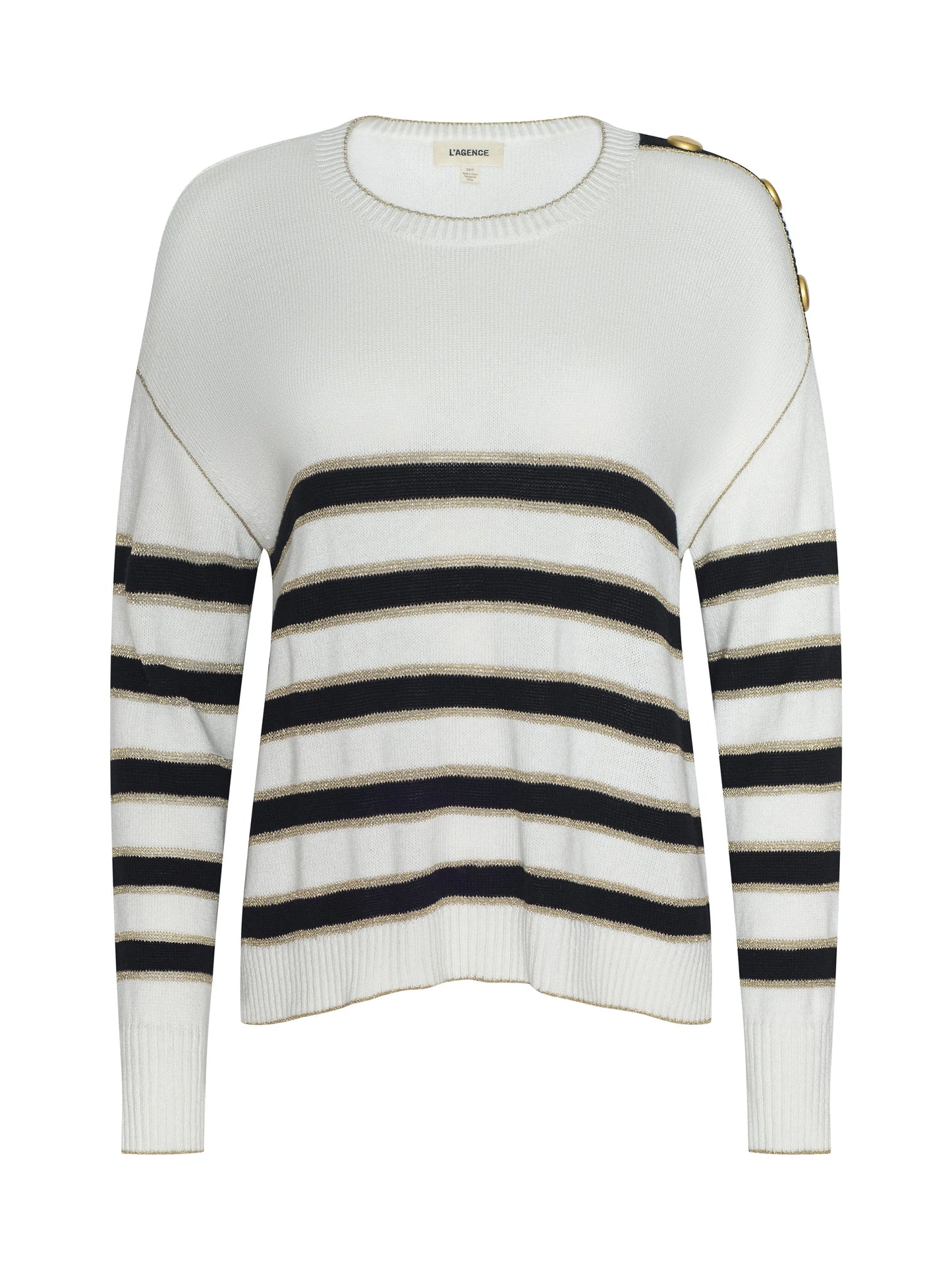 BISHOP SWEATER - BLACK STRIPE