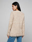 KASTORIA FRINGE CARDIGAN - NATURAL MULTI BOUCLE