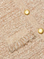 KASTORIA FRINGE CARDIGAN - NATURAL MULTI BOUCLE