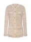 KASTORIA FRINGE CARDIGAN - NATURAL MULTI BOUCLE