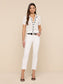 NINETTE KNIT TOP - IVORY/BLACK
