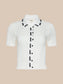 NINETTE KNIT TOP - IVORY/BLACK