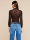 CARINE TOP - COFFEE BEAN