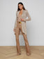 PENELOPE CABLE CARDIGAN - ALMOND/GOLD