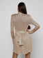 PENELOPE CABLE CARDIGAN - ALMOND/GOLD