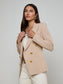 AMELIA KNIT BLAZER - LIGHT CAPPUCINO