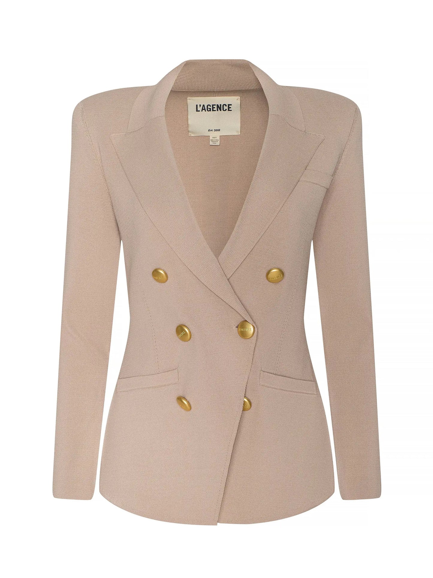 AMELIA KNIT BLAZER - LIGHT CAPPUCINO