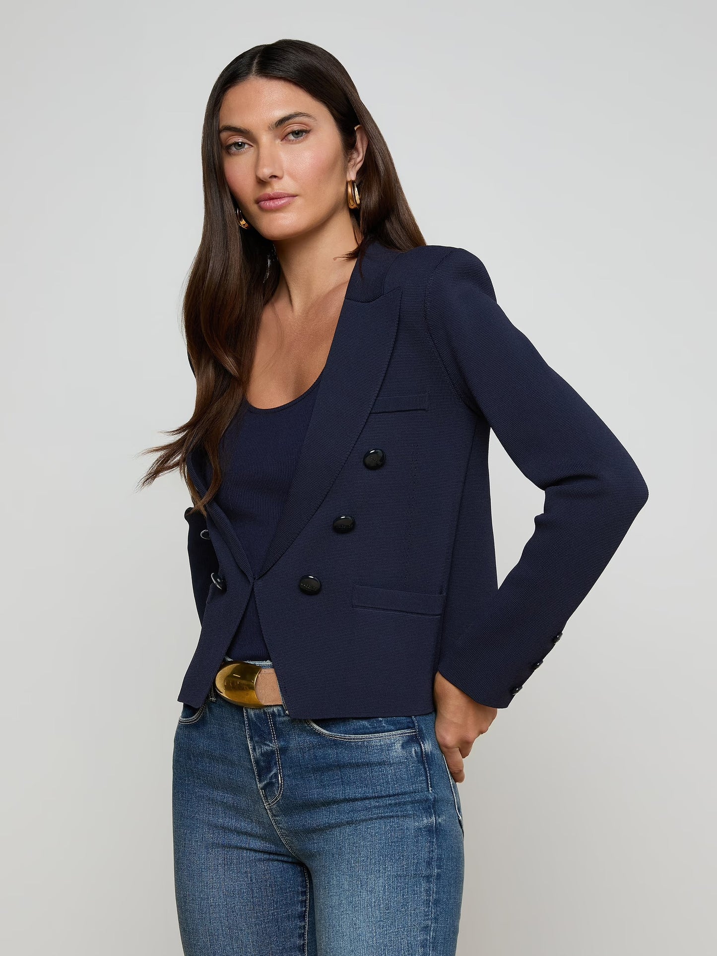 MERCER KNIT BLAZER - MIDNIGHT