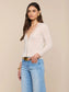 ELUNA CARDIGAN TOP - IVORY