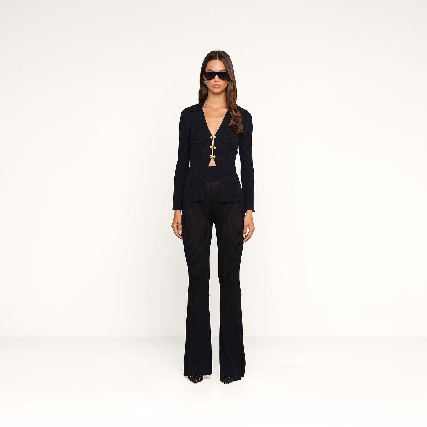 *PREORDER* KAYE CARDIGAN - BLACK/GOLD