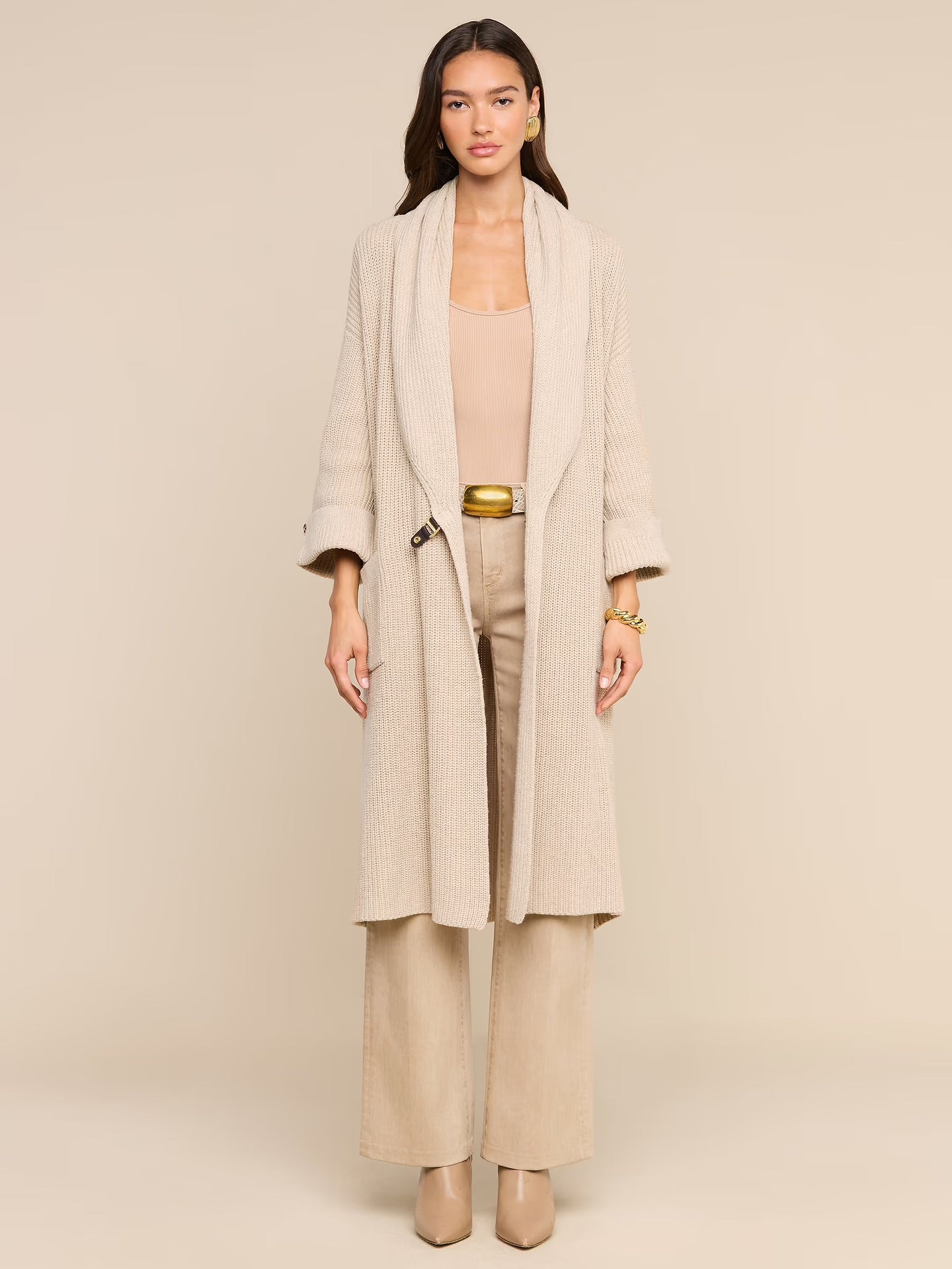 ORIELLE CARDIGAN - ALMOND MILK