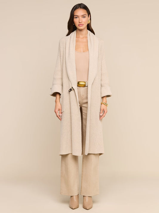ORIELLE CARDIGAN - ALMOND MILK