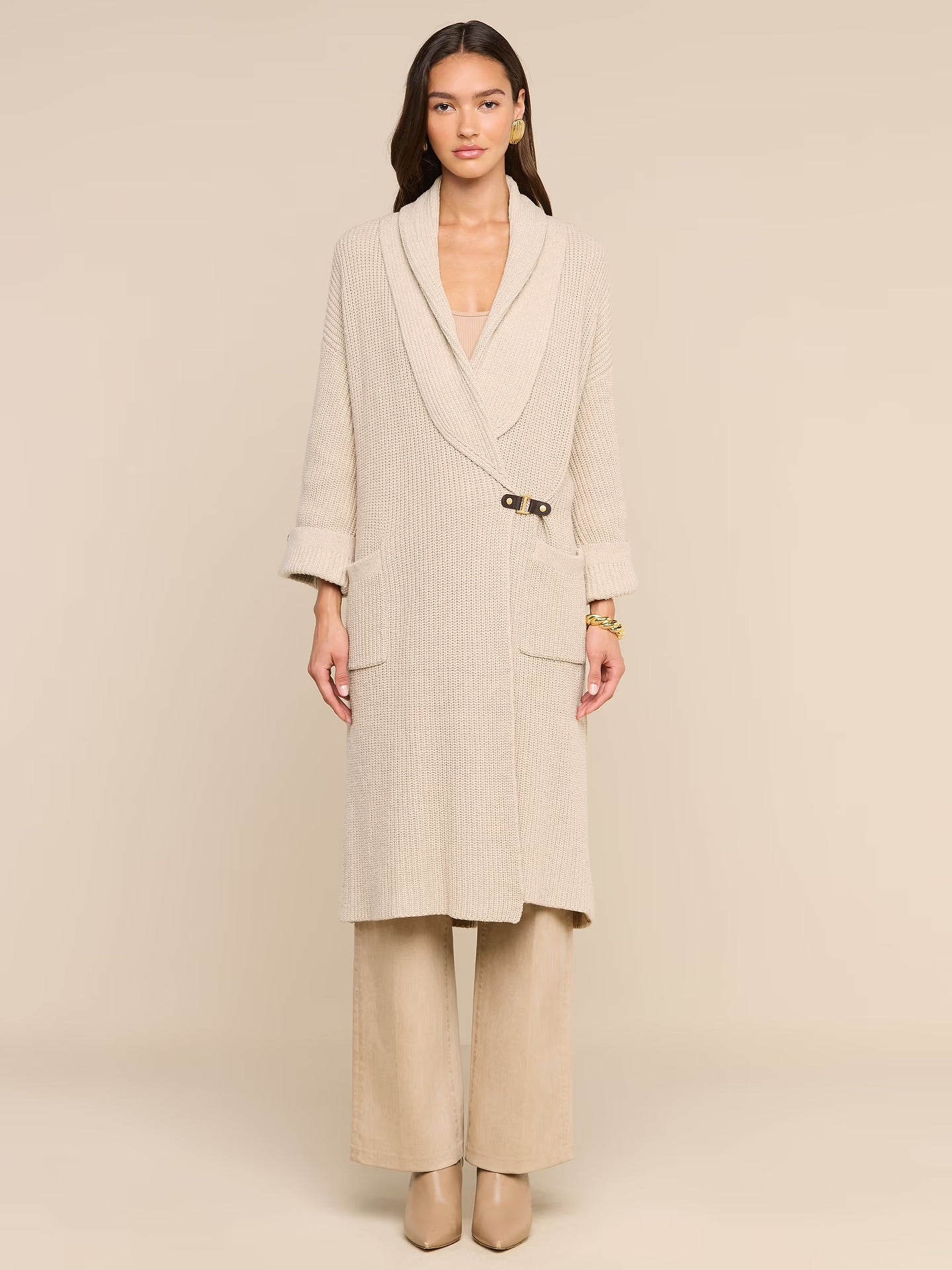 ORIELLE CARDIGAN - ALMOND MILK