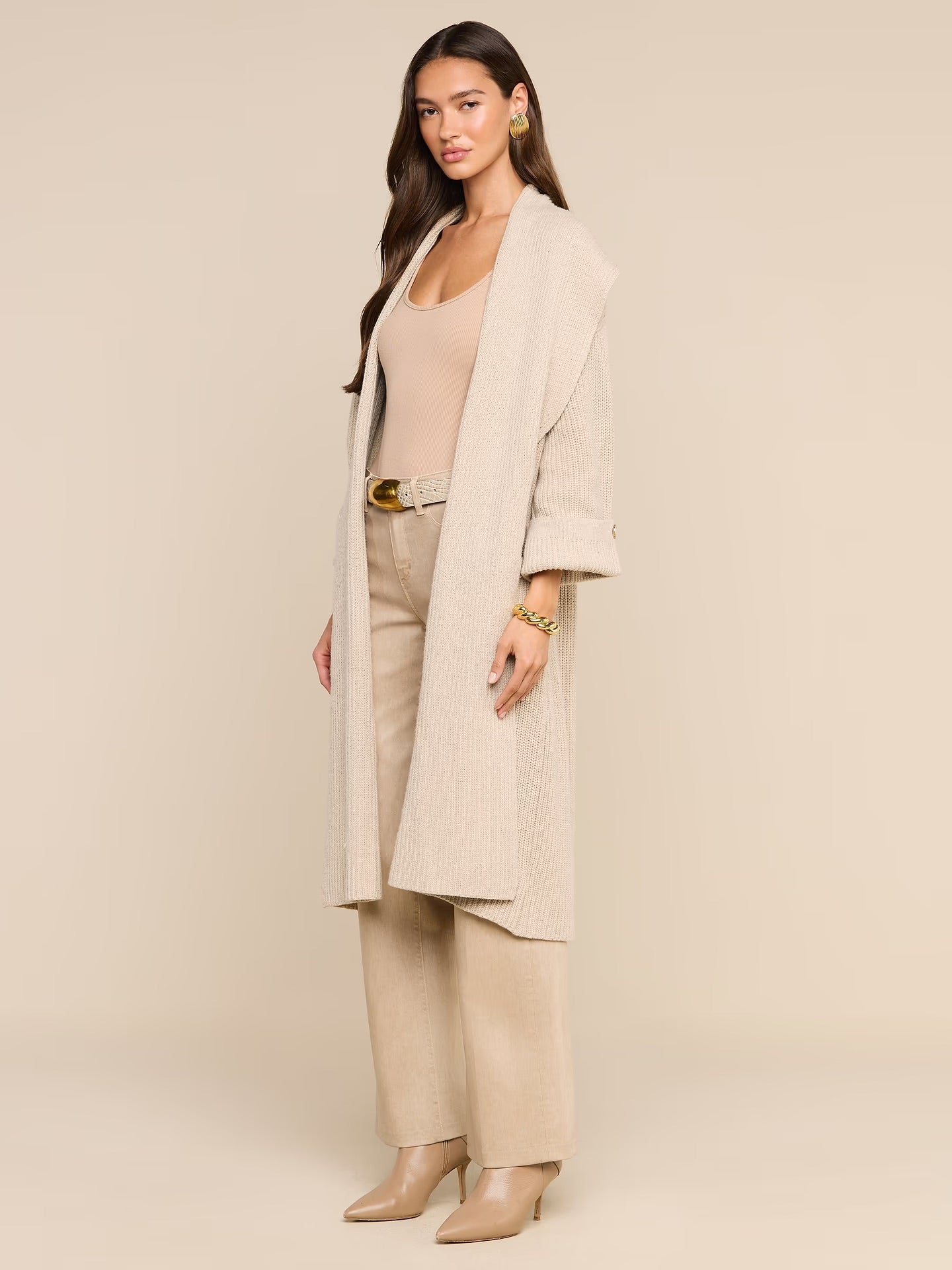 ORIELLE CARDIGAN - ALMOND MILK