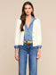 AGATHE FUZZY CARDIGAN - IVORY